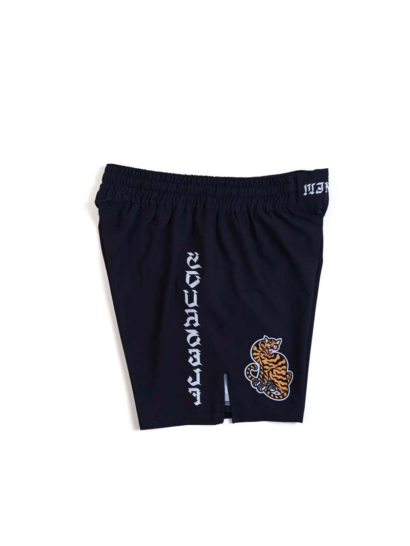 MANTO TIGERS FIGHT SHORTS-black